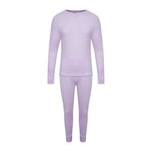 K Collection Childrens/Kids Long-Sleeved Thermal Base Layers Set / Lilac